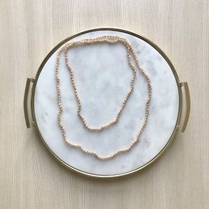 Crystal Bead Sparkly Long Necklace